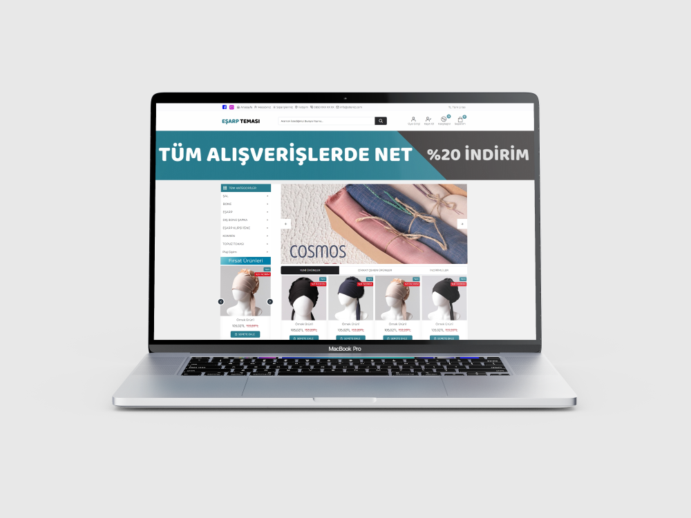 Opencart Eşarp ve Tesettür Teması