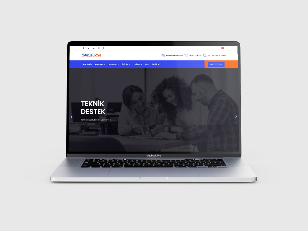 Kurumsal Firma V22 (Yeni Dil Sistemli)