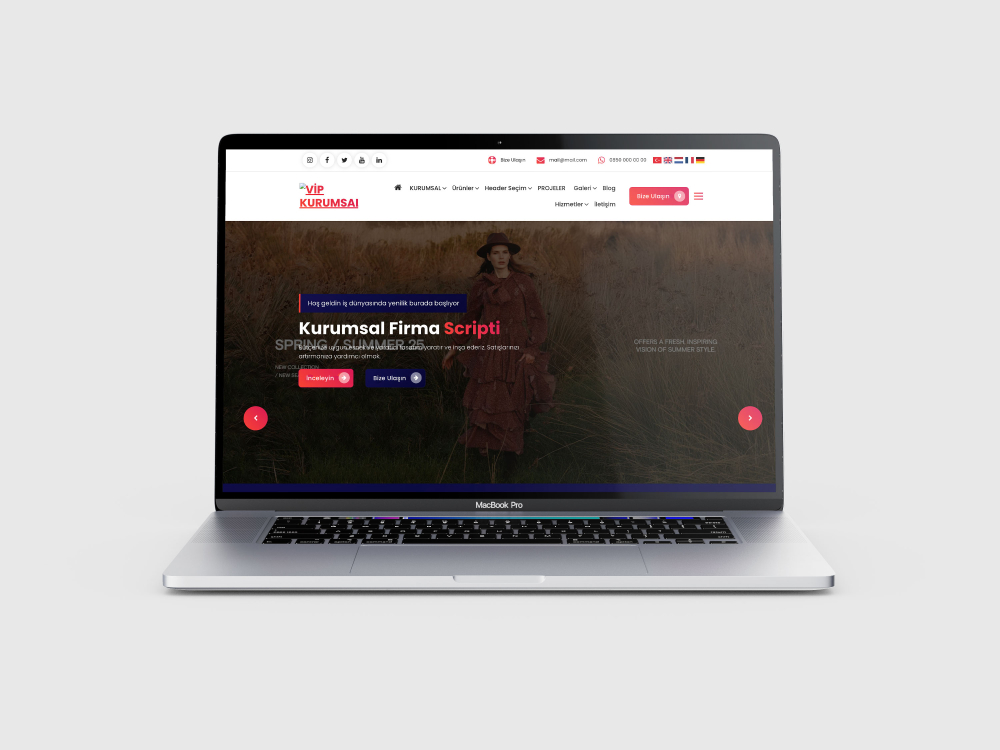 Kurumsal Firma Vip V2 ( Tüm Sektörlere Uygundur)