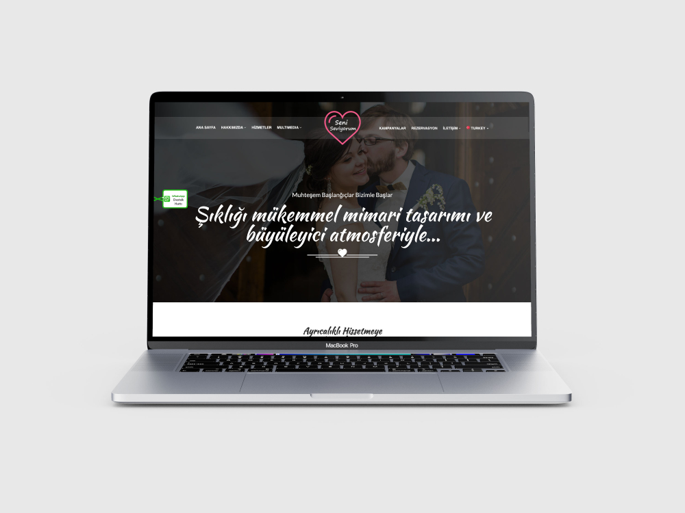Düğün Salonu Web Paketi Love V.4.0