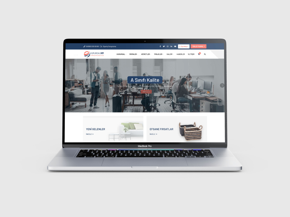 Kurumsal Firma V17 (GELİŞMİŞ E-TİCARET MODÜLLÜ)