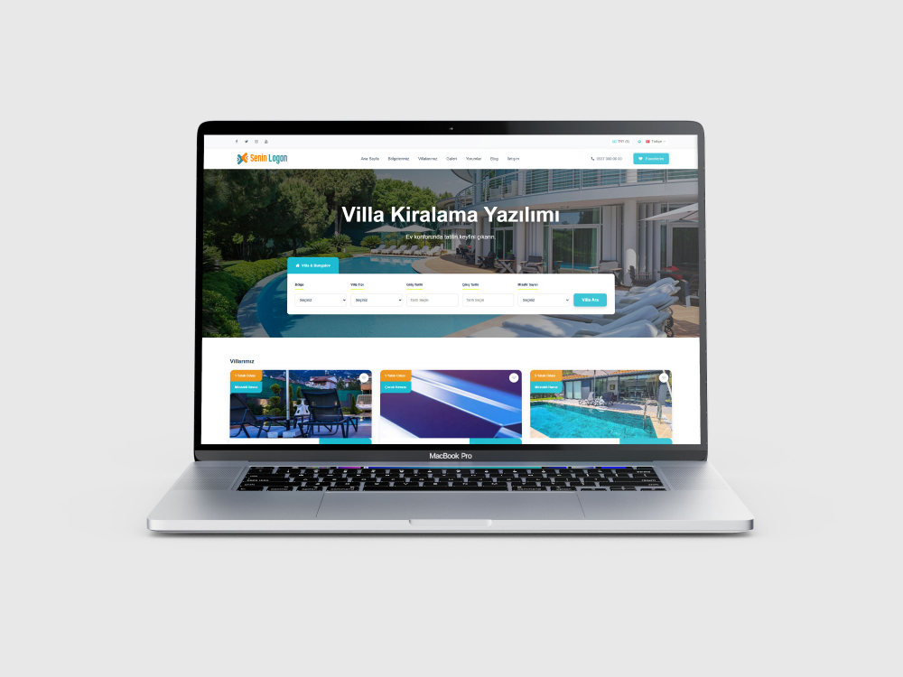 Villa Kiralama Scripti ve Bungalov Kiralama Teması