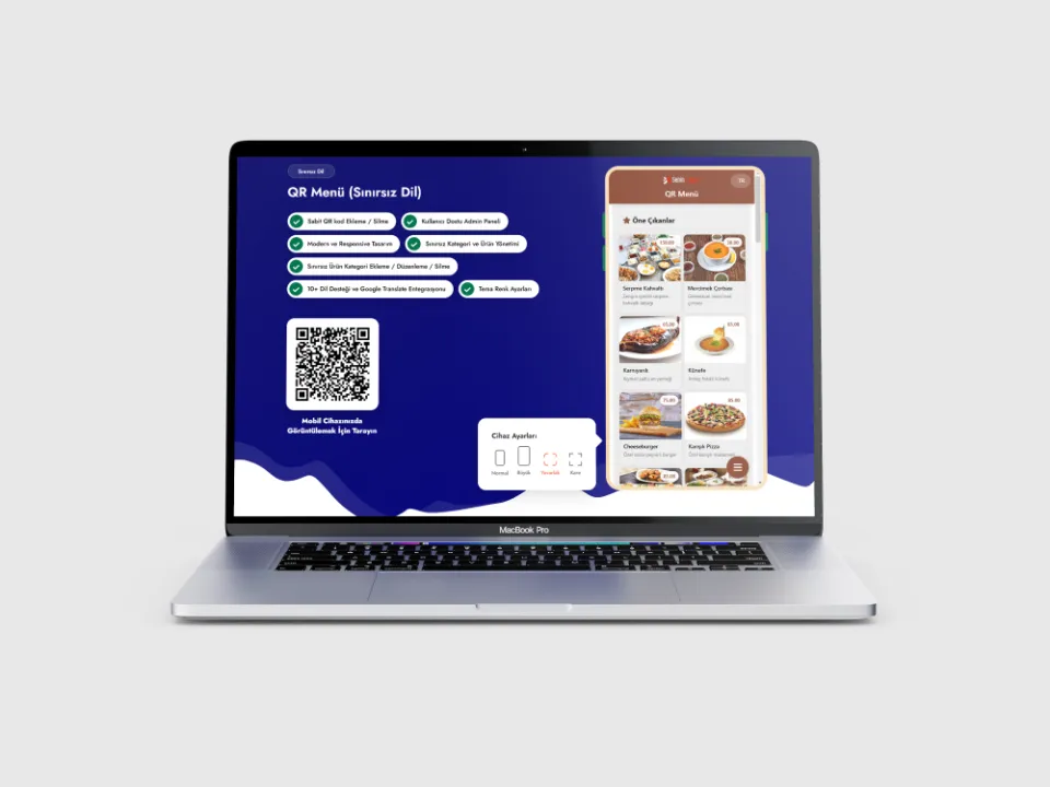 QR  Menu Scripti  V2 QR Kod Sistemli
