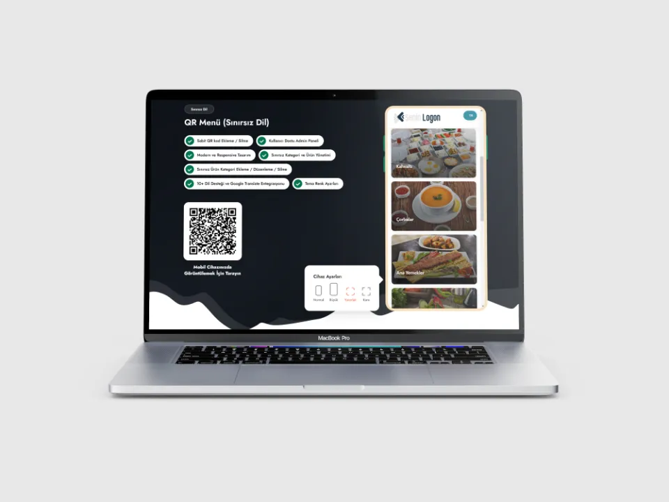 QR Menu Scripti V4 QR Kod Sistemli